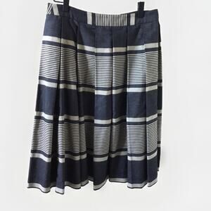 Anthropologie  Moulinette Soeurs Pleated Striped Skirt Size 4